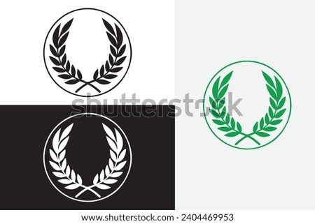 modern line art fred perry vector white logo sample clean design art