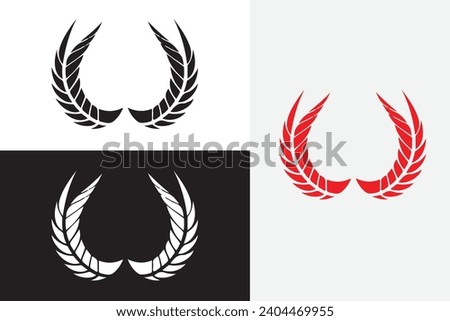 modern line art fred perry vector white logo sample clean design art