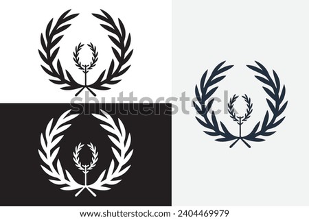 modern line art fred perry vector white logo sample clean design art