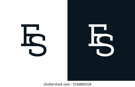 Modern line art letter ES logo. This logo icon incorporate with two letter E and S in the creative way.