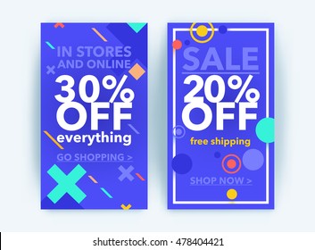 Modern line art website sale banner template. Discount sale banner. Vector illustration fashion newsletter designs, poster design for print or web, media, promotional material - stock vector