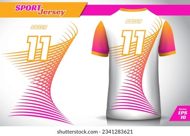 Modern line background for running jersey, sports  shirt, badminton jersey, gaming jersey. back shirt mockup