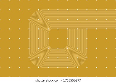 Modern line with dots pattern, vector background.