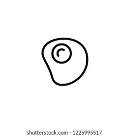 Modern line egg icon