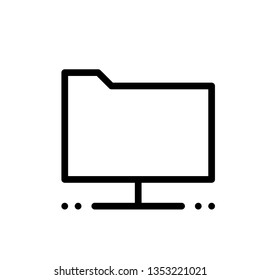 Modern line  file icon