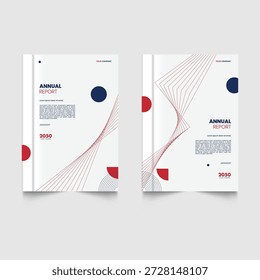 Modelo de capa de livro de tema de faixa de dobramento de linha moderna em cor de gradiente. Modelo de capa de livro tamanho A4 para relatório anual, revista, livreto, proposta, portfólio, brochura, cartaz