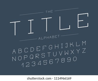 The modern line font for great headlines