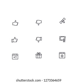 Modern line graduation icon