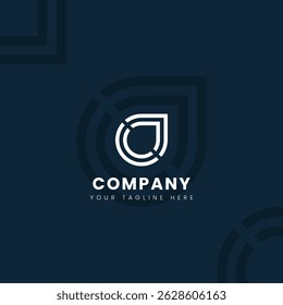 Modern Line Leaf Logo Design for Eco Company Branding and Sustainable Business Identity