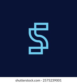 Modern Line Letter S Logo