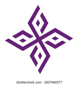Modern line logo. Cool geometric form