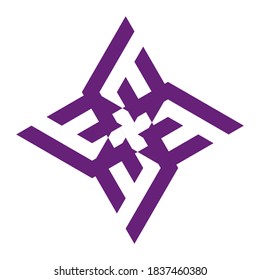 Modern line logo. Cool geometric form
