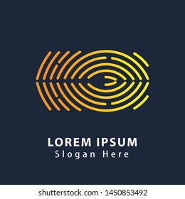 Modern line logos. Cool geometric forms. Eps10 vector.