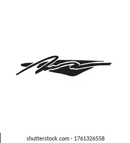 Modern line logos. Cool geometric forms. Eps10 vector.