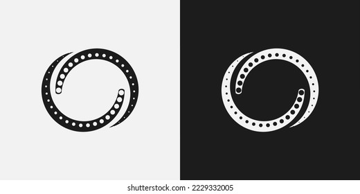 Modern line logos. Cool geometric forms. Illustration Vector Eps 10