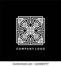 Modern line logos. Creative geometric shapes. Vector