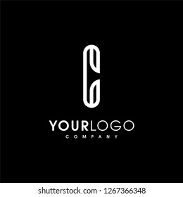 Modern line logos. Creative geometric shapes. Vector