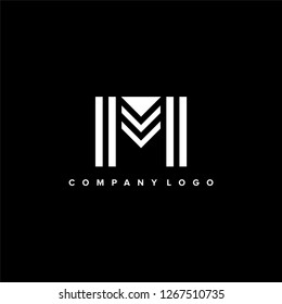 Modern line logos. Creative geometric shapes. Vector