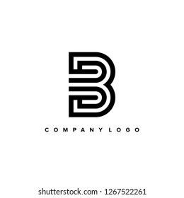 Modern line logos. Creative geometric shapes. Vector