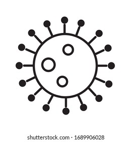Modern line medical bacterium icon