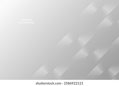Modern Line Pattern Background. Abstract Business Banner. Technology Wallpaper. Vector Illustration. Futuristic. Minimal