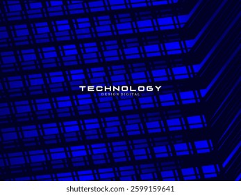 Modern line pattern gradient blue abstract background. Vector illustration.