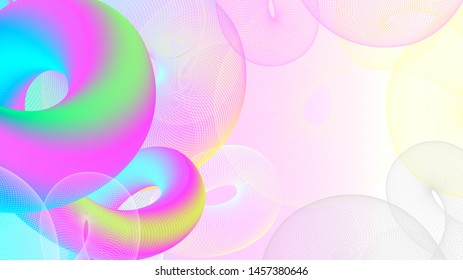 Modern line stroke design vector illustration. Cool gradient shapes composition backgrounds.