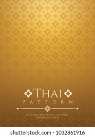 Modern Line Thai Pattern Traditional Concept The Arts Of Thailand