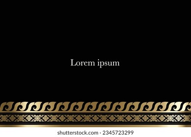 Patrón tailandés de línea moderna tradicional. decoración de patrón de fondo para impresión, telas, web, afiche, banner y ilustración vectorial de concepto de tarjeta