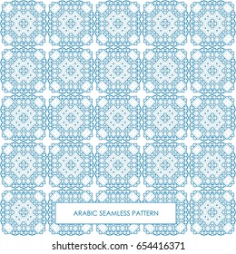 Modern line vector traditional arabic pattern background design. Ideal for wall decoration, printables and wrapping paper design