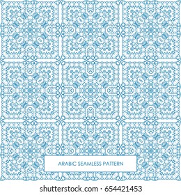 Modern line vector traditional arabic pattern background design. Ideal for wall decoration, printables and wrapping paper design