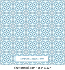 Modern line vector traditional arabic pattern background design. Ideal for wall decoration, printables and wrapping paper design