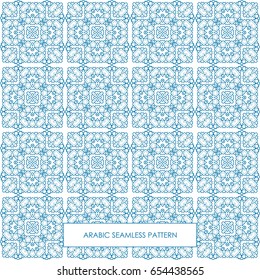 Modern line vector traditional arabic pattern background design. Ideal for wall decoration, printables and wrapping paper design