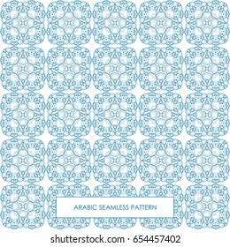 Modern line vector traditional arabic pattern background design. Ideal for wall decoration, printables and wrapping paper design