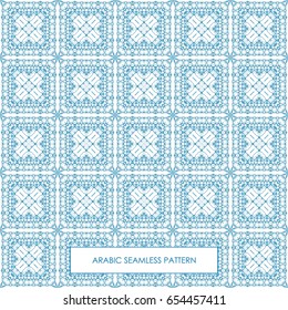 Modern line vector traditional arabic pattern background design. Ideal for wall decoration, printables and wrapping paper design
