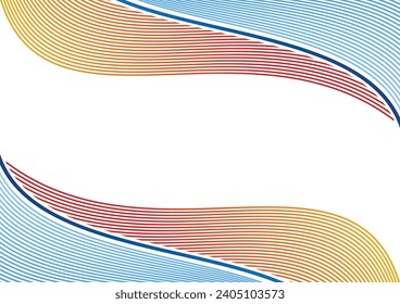color de fondo blanco de degradado de onda de línea moderna