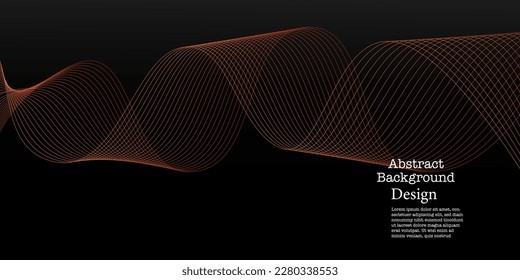 Modern line wave pattern curve abstract  background , Abstract template decoration , Vector illustration
