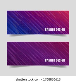 modern line web banner for your promotion