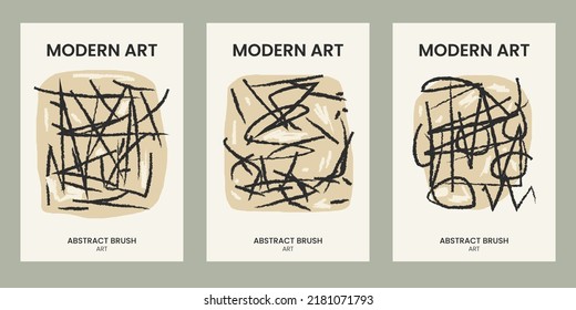Modern Linear Abstract Art Poster Design
