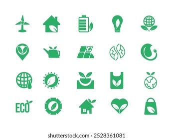 Modern Linear Environmental Icon Pack