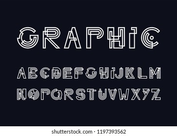 Modern Linear Font