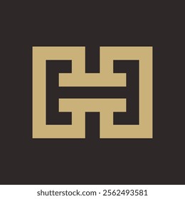 Modern Linear Letter H Logo Symbol