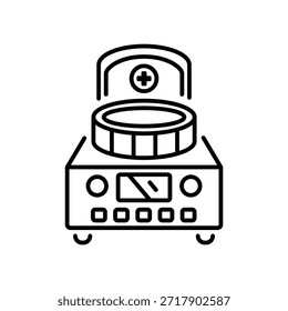 Modernes lineares Symbol der Gewichtsskala
