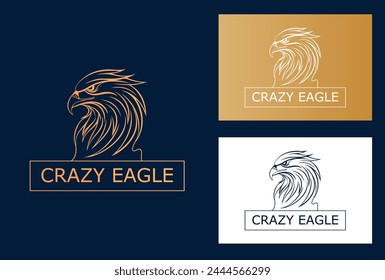 Modern lineart deer mascot logo