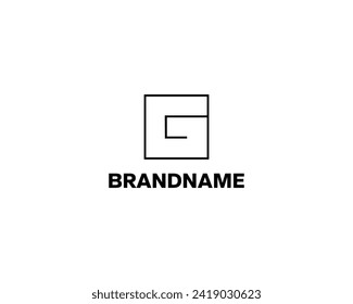 Modern lineart logo that forms the letter G in negative space. Suitable for companies operating in the fields of finance, sports and technology.