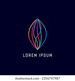 modern lines Abstract logo, vector