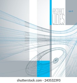 Modern Lines Background, Vector Illustration, clear eps 8 vector.      