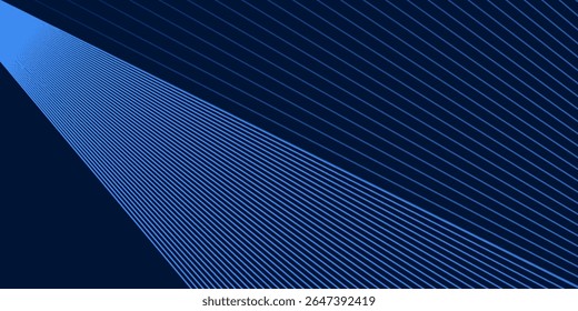 Líneas modernas fondo azul patrón de metal estilo de línea abstracto arte simple