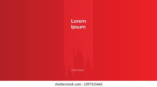 Modern lines colorful gradient background template pastel red