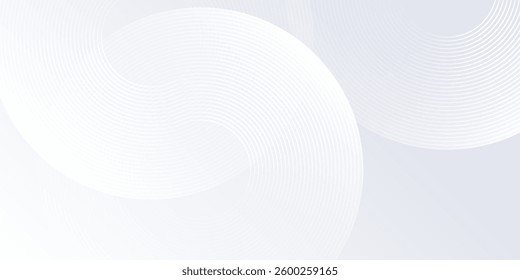Modern lines grey background with dynamic circle lines abstract modern simple art